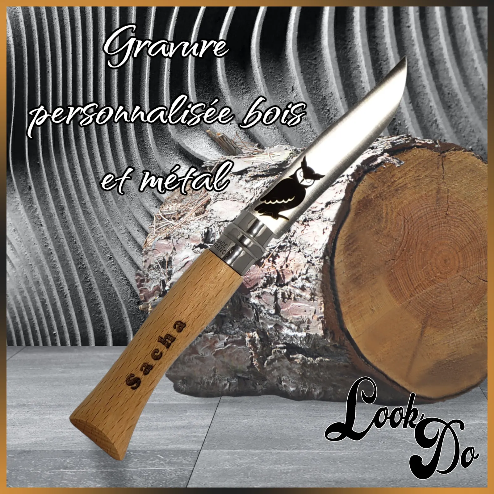 Gravure laser sur bois et métaux
